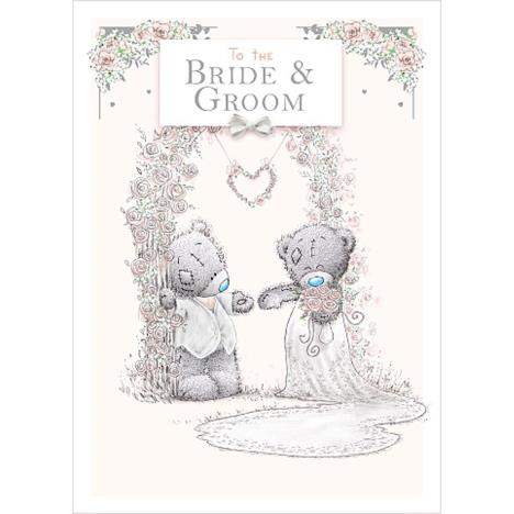 Bride & Groom Me to You Bear Wedding Day Card